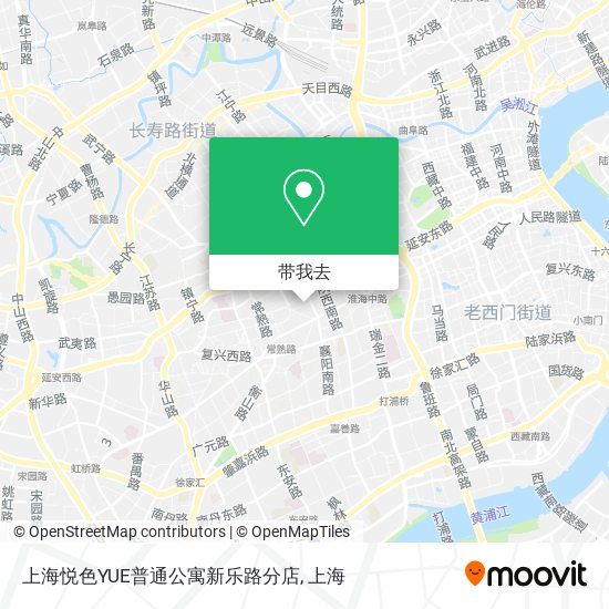 上海悦色YUE普通公寓新乐路分店地图