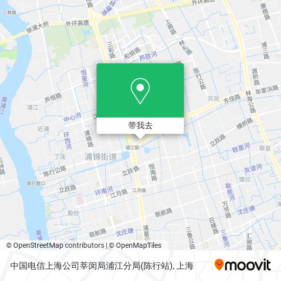 中国电信上海公司莘闵局浦江分局(陈行站)地图