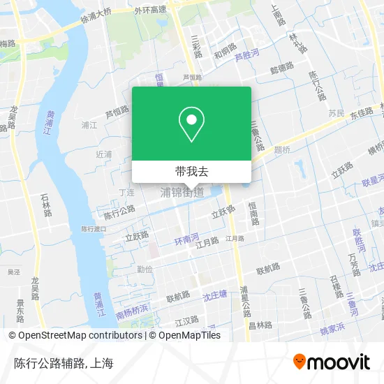 陈行公路辅路地图