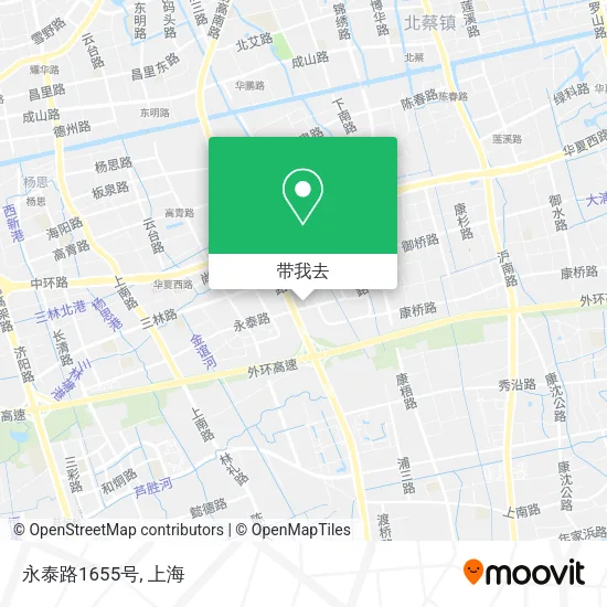 永泰路1655号地图