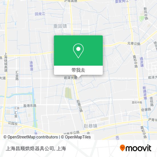 上海昌顺烘焙器具公司地图