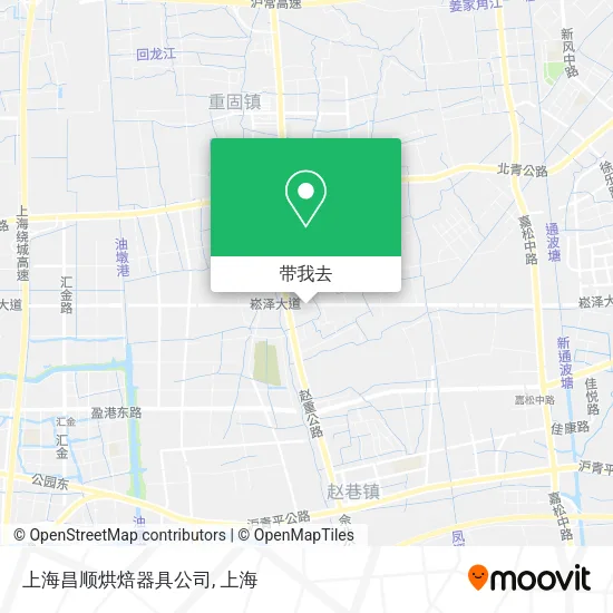 上海昌顺烘焙器具公司地图