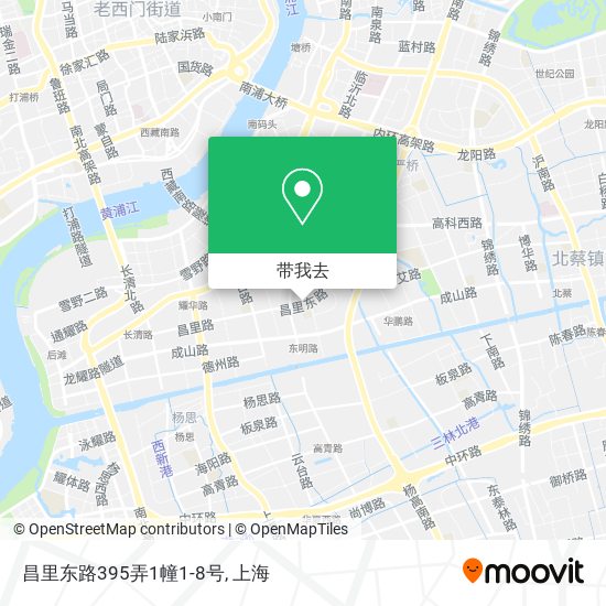 昌里东路395弄1幢1-8号地图