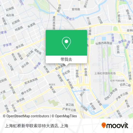 上海虹桥新华联索菲特大酒店地图