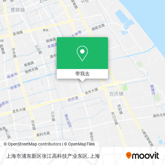 上海市浦东新区张江高科技产业东区地图