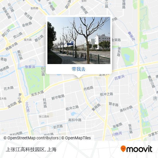 上张江高科技园区地图