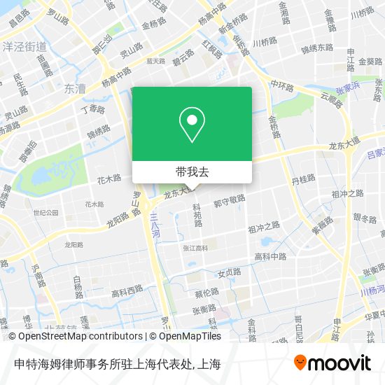 申特海姆律师事务所驻上海代表处地图