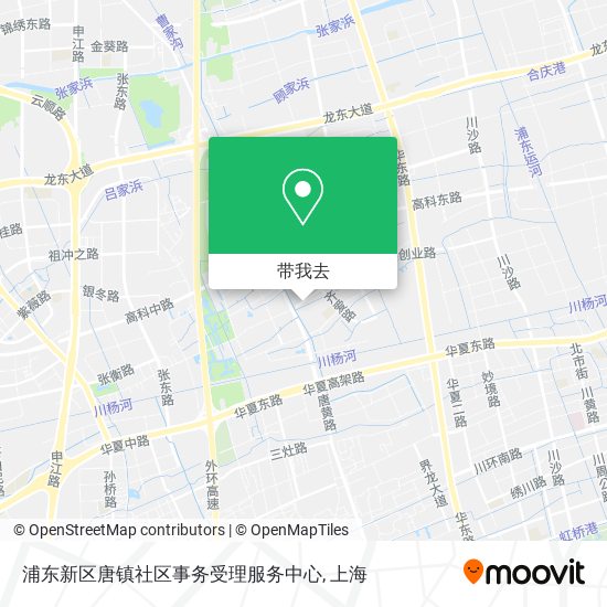 浦东新区唐镇社区事务受理服务中心地图