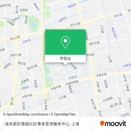 浦东新区唐镇社区事务受理服务中心地图