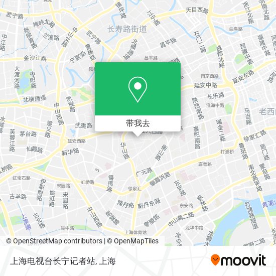 上海电视台长宁记者站地图
