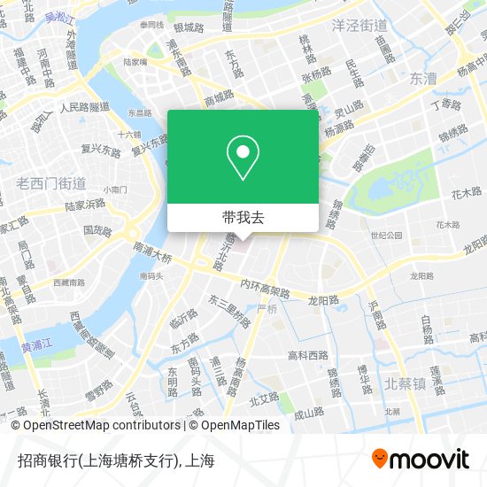 招商银行(上海塘桥支行)地图