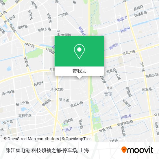 张江集电港·科技领袖之都-停车场地图