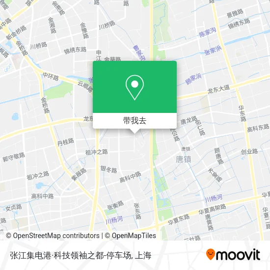 张江集电港·科技领袖之都-停车场地图