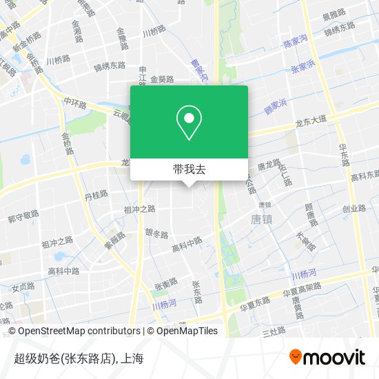 超级奶爸(张东路店)地图
