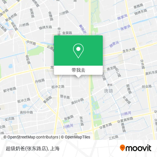 超级奶爸(张东路店)地图