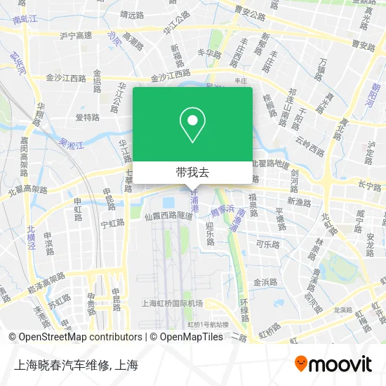 上海晓春汽车维修地图