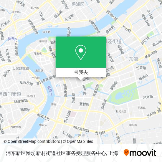 浦东新区潍坊新村街道社区事务受理服务中心地图