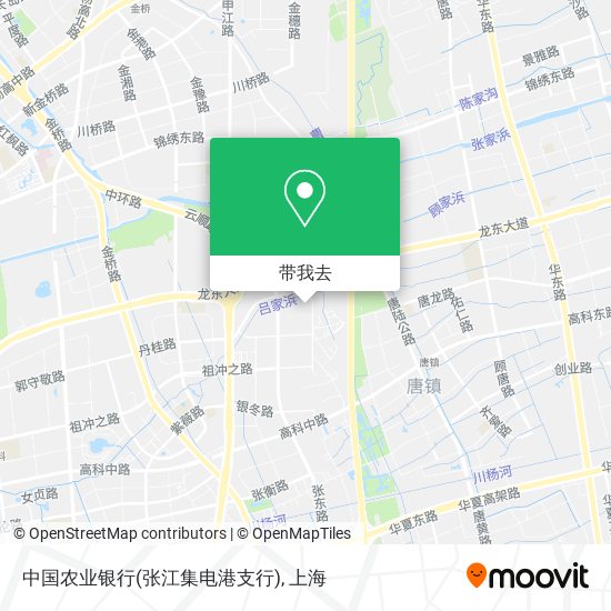 中国农业银行(张江集电港支行)地图