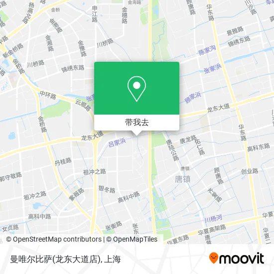 曼唯尔比萨(龙东大道店)地图