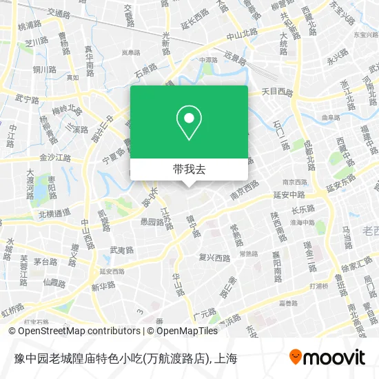 豫中园老城隍庙特色小吃(万航渡路店)地图