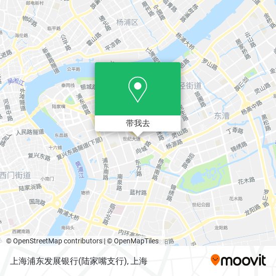 上海浦东发展银行(陆家嘴支行)地图