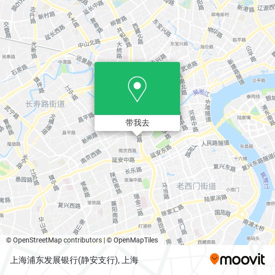 上海浦东发展银行(静安支行)地图