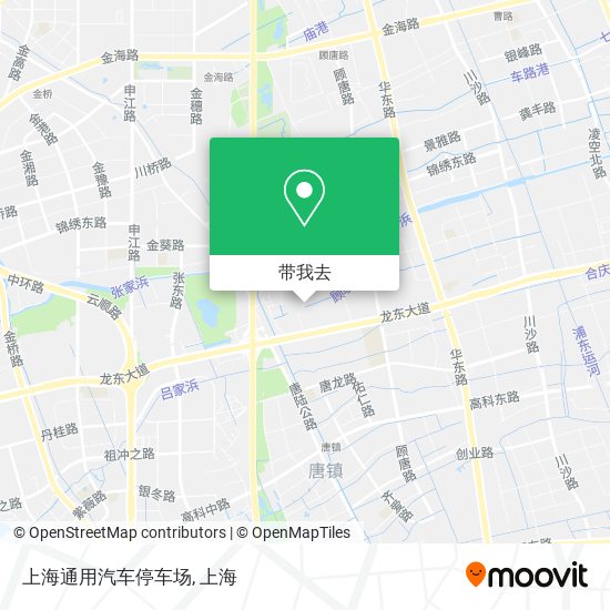 上海通用汽车停车场地图