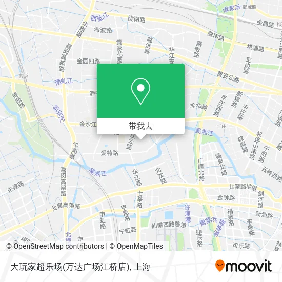 大玩家超乐场(万达广场江桥店)地图