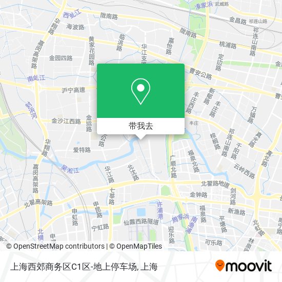 上海西郊商务区C1区-地上停车场地图