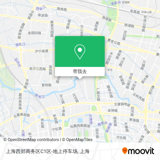 上海西郊商务区C1区-地上停车场地图