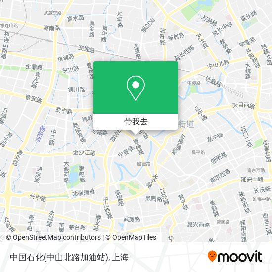 中国石化(中山北路加油站)地图
