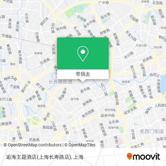 逅海主题酒店(上海长寿路店)地图