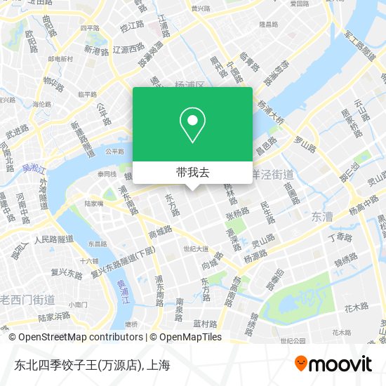 东北四季饺子王(万源店)地图
