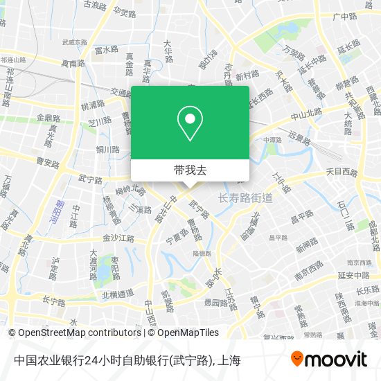 中国农业银行24小时自助银行(武宁路)地图