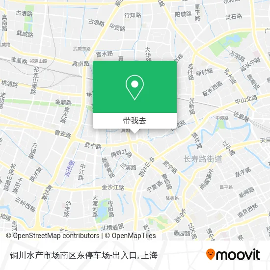 铜川水产市场南区东停车场-出入口地图