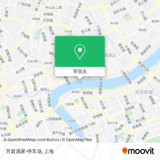 芳庭酒家-停车场地图