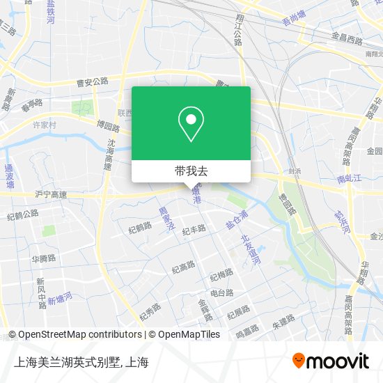 上海美兰湖英式别墅地图