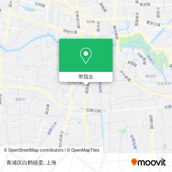 青浦区白鹤镇委地图