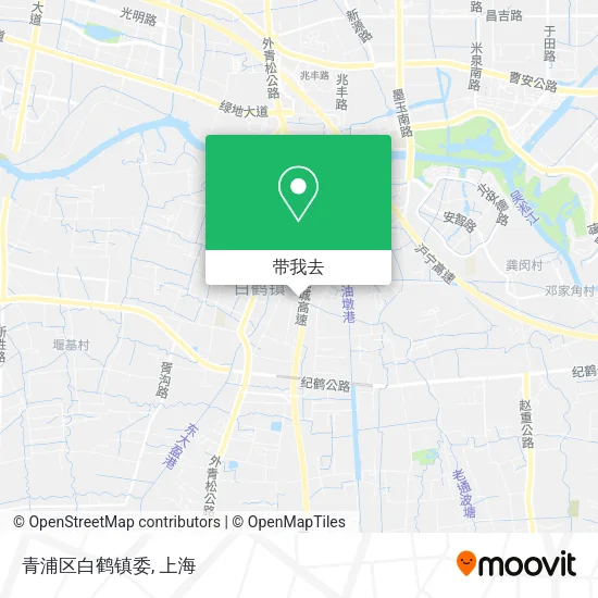 青浦区白鹤镇委地图
