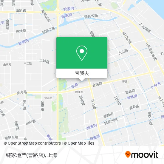 链家地产(曹路店)地图