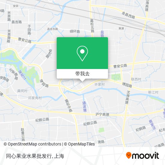 同心果业水果批发行地图