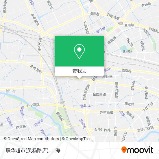 联华超市(吴杨路店)地图