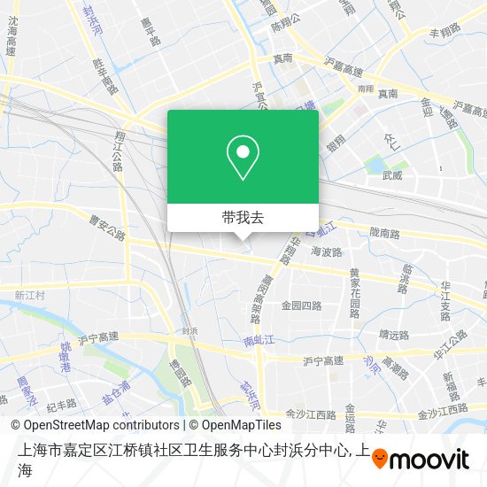 上海市嘉定区江桥镇社区卫生服务中心封浜分中心地图