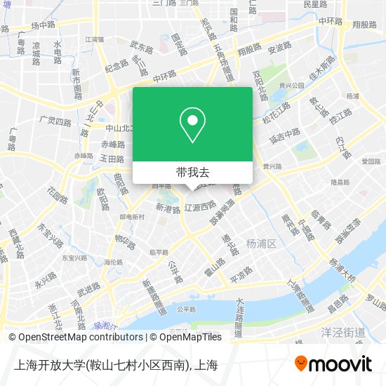 上海开放大学(鞍山七村小区西南)地图