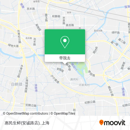 惠民生鲜(安诚路店)地图