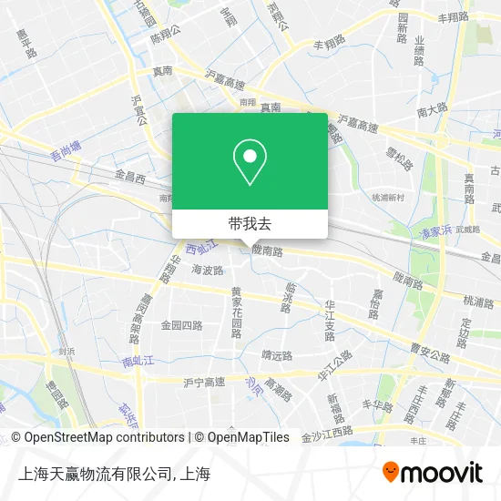 上海天赢物流有限公司地图