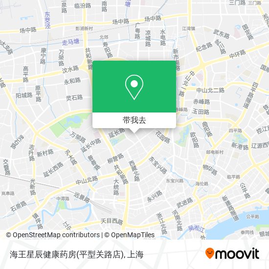海王星辰健康药房(平型关路店)地图