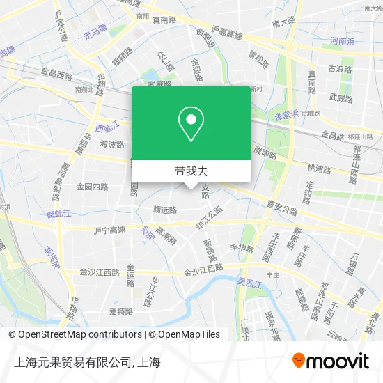上海元果贸易有限公司地图