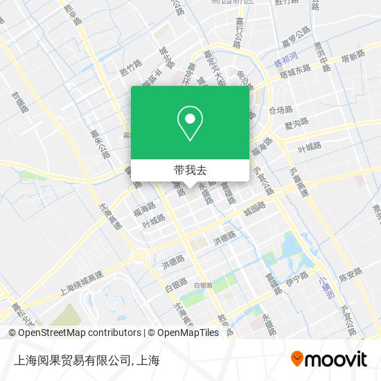 上海阅果贸易有限公司地图