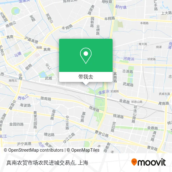 真南农贸市场农民进城交易点地图